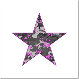 Camouflage Star Posters and Art